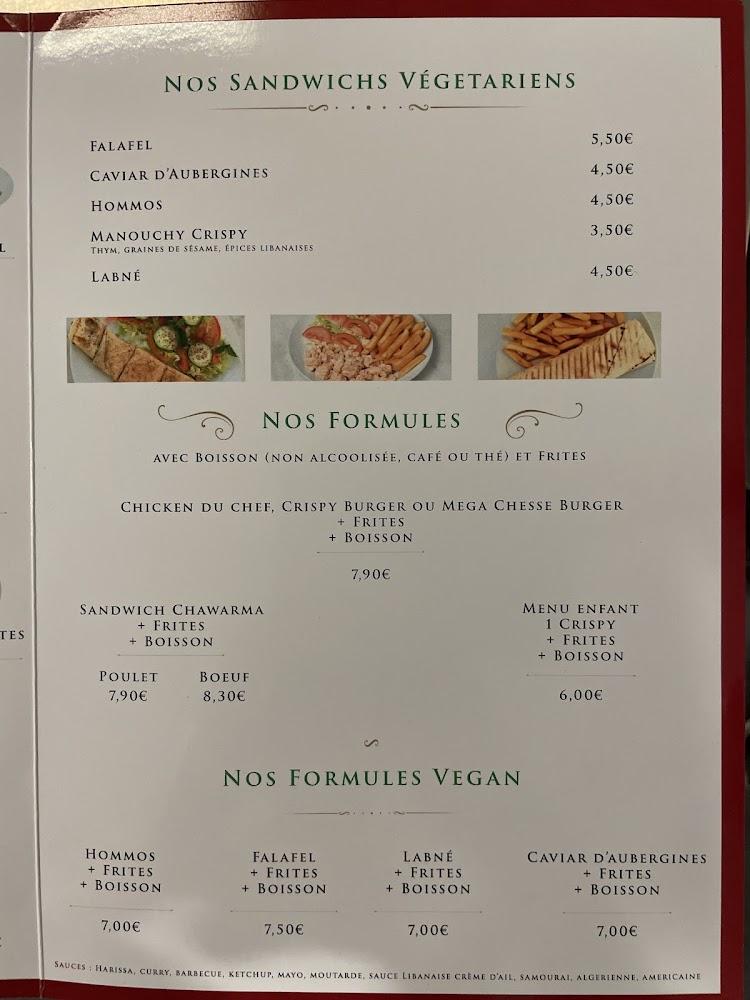 O LIBAN - Menu Image 2