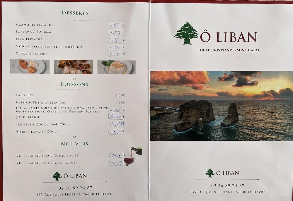 O LIBAN - Menu Image 4